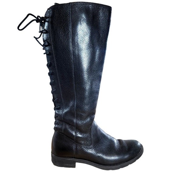 SOFFT Sharnell II Waterproof Womens Black Leather Lace Up Knee High Boots Sz 8M - Picture 12 of 12